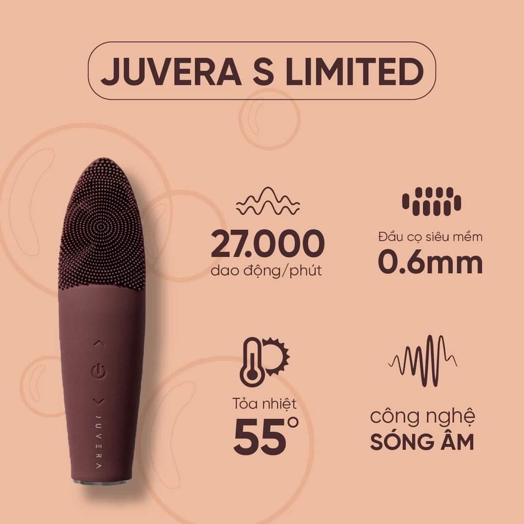 Juvera S Limited 2020 - Máy rửa mặt chính hãng | 1 đổi 1 trong 1 năm | Bảo Hành 12 Tháng