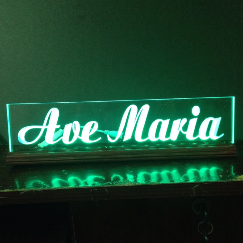 Chữ điện : AVE MARIA - để bàn