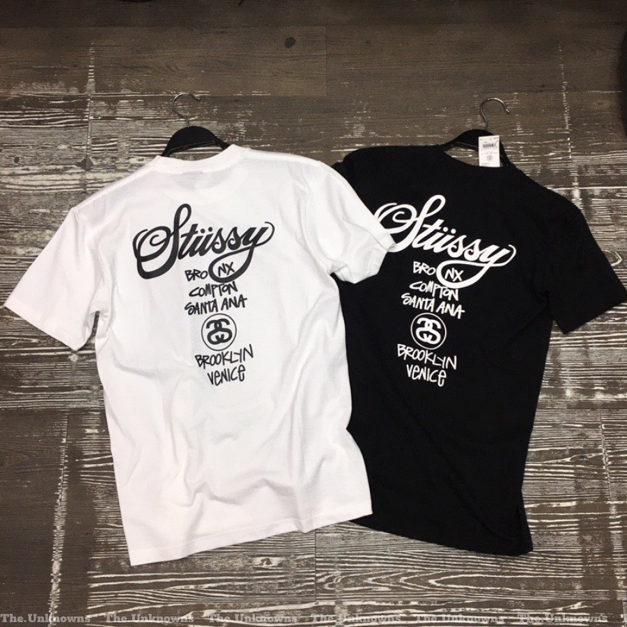 [High Quaility]-Áo Tee S*TUSSY WORLD TOUR,áo thun S*TUSSY cao cấp full túi tag