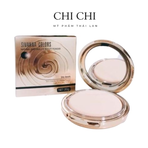 Phấn phủ Sivanna colors  kiềm dầu siêu mịn chống nước dạng nén CHICHI