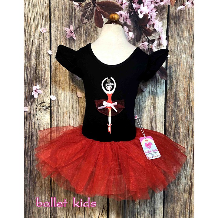 Váy múa Ballet trẻ em - Pink Princess Black BL03D