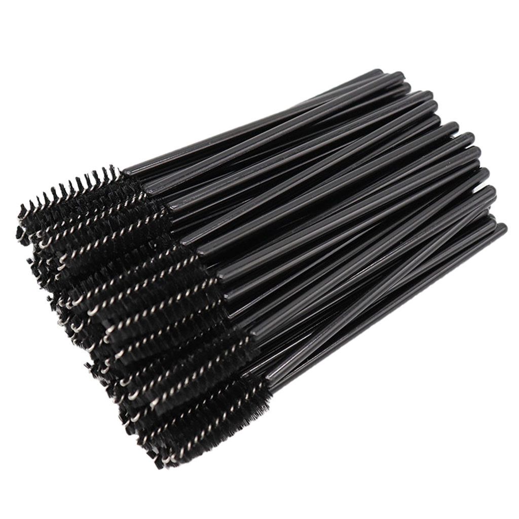 CODseller 50Pcs Women Eyelash Brushes Disposable Plastic Eye Makeup Cosmetic Beauty Tools