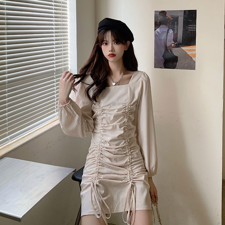 váy tay dài phong cách Hàn Quốc mặc lên siêu  tôn dáng   ( kèm ảnh thật) | BigBuy360 - bigbuy360.vn