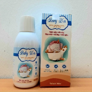 Nước tắm thảo dược cây sài đất 100% thiên nhiên cho trẻ từ 0 - 6 tuổi chai 220ml