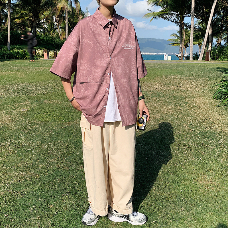 Áo sơ mi tay ngắn thời trang thịnh hành cho nam | BigBuy360 - bigbuy360.vn