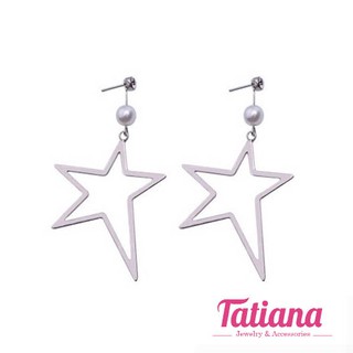 Bông tai star drop peal - Tatiana - b2744