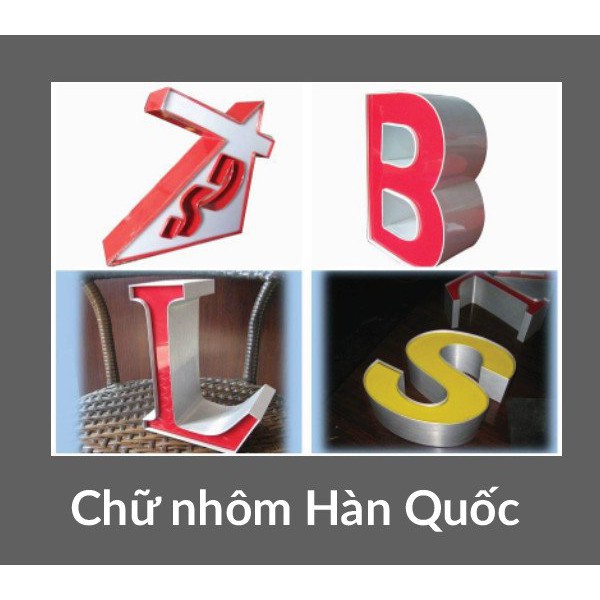 Chữ nhôm hàn quốc