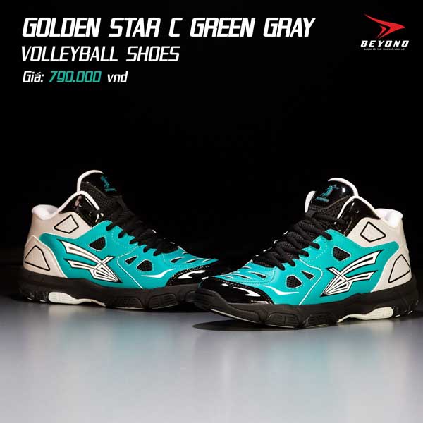 Giày Beyono Golden Star - giày bóng rổ và bóng chuyền ,ôm chân,nhẹ,chống trợt - hàng phân phối chính hãng