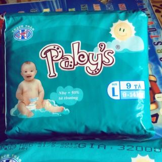 Combo 10 gói tã dán pabys size l90 miếng +km