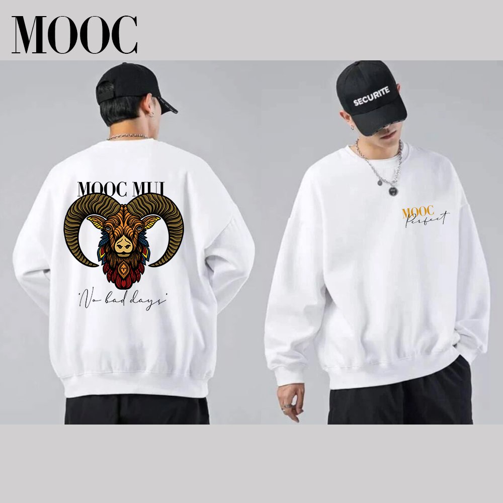Áo Sweater MOOC CLOTHES 12 con giáp -Hình Dê | BigBuy360 - bigbuy360.vn