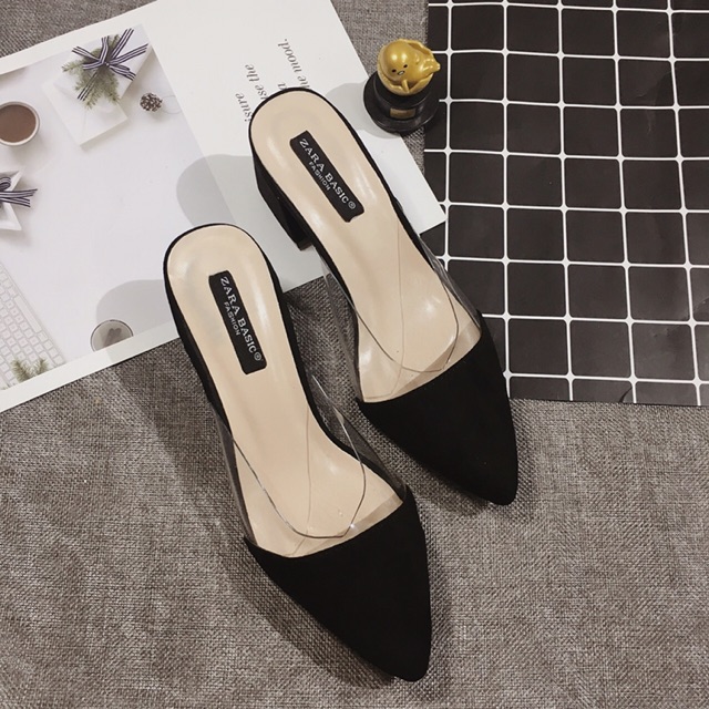 [Free ship 50k][KHO SỈ VNXK] GIÀY SỤC ZRA PHỐI TRONG ZRA CAO CẤP LOẠI 1 GÓT 5p gót vuông DỄ ĐI