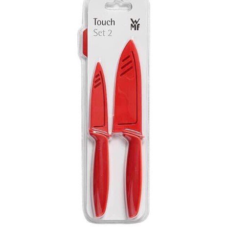 Set 2 dao WMF TOUCH, lưỡi thép chống gỉ, có vỏ bọc an toàn cho trẻ bộ dao đa năng