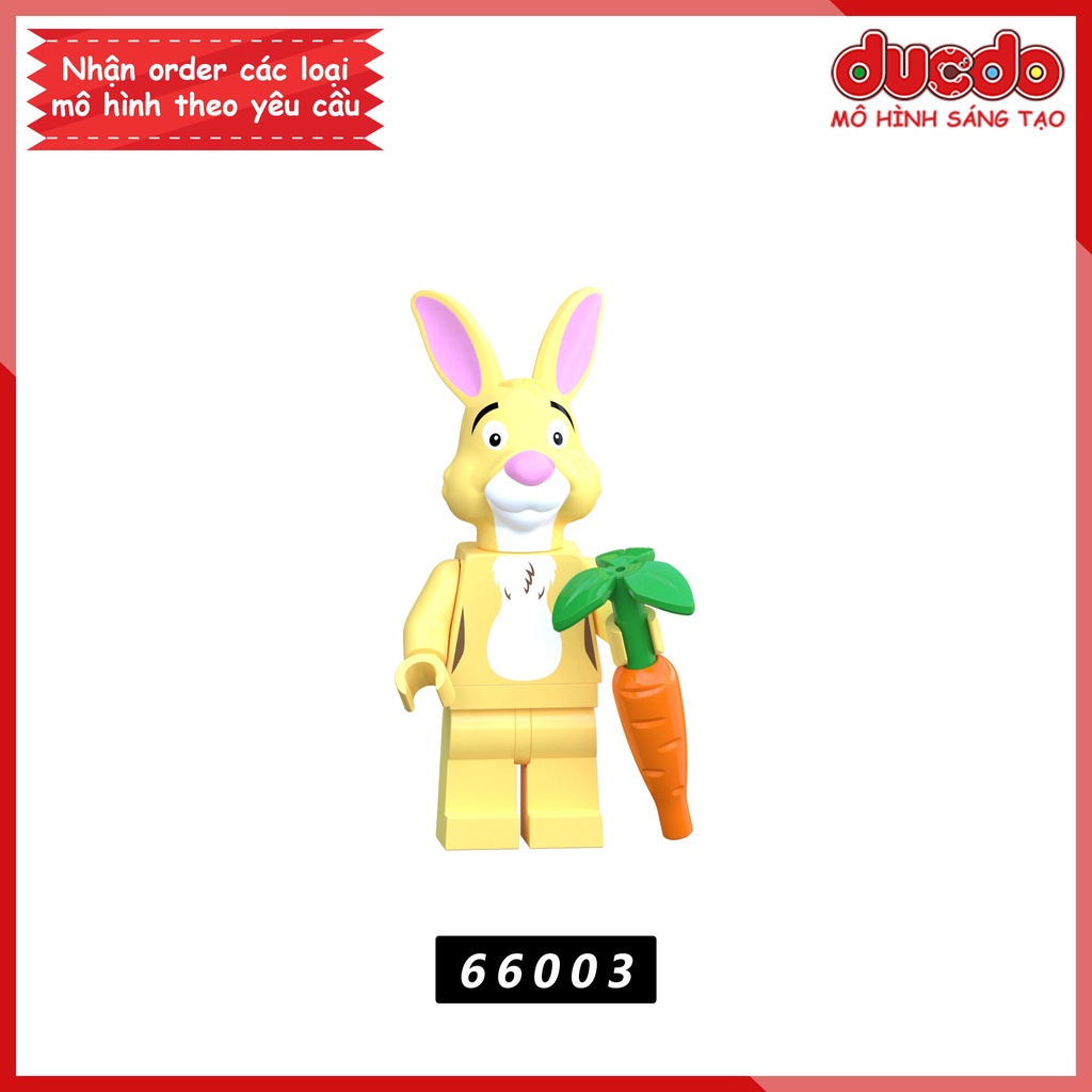Minifigures nhân vật trong Gấu Pooth - Winnie the Pooh Bear - Đồ chơi Lắp ghép Xếp hình Mô hình Mini XP66001 - XP66005
