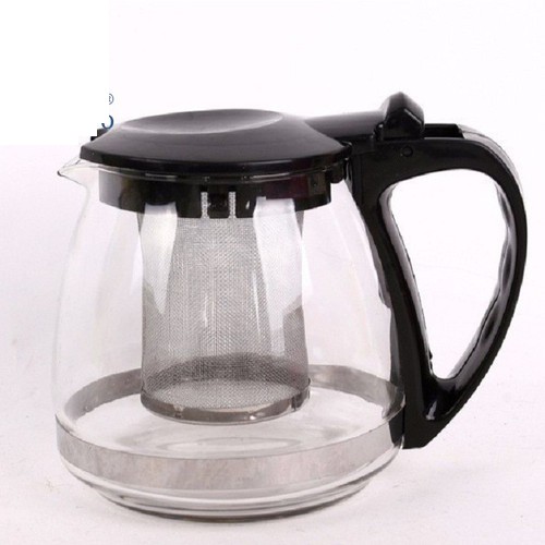 Bình Lọc Trà Thủy Tinh 1300ml Sang Trọng - CÓ LÕI LỌC TRÀ INOX - BÌNH PHA TRÀ CHẾ CAFE TIỆN LỢI 2in1