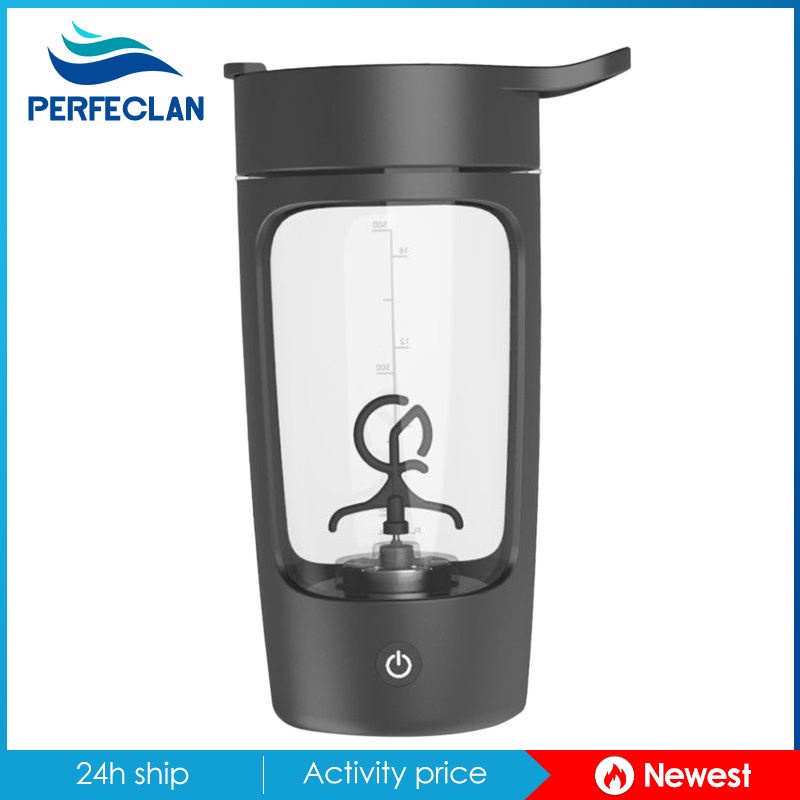 Bình Lắc Protein Chạy Điện Không BPA Cổng Sạc USB Dung Tích 22Oz