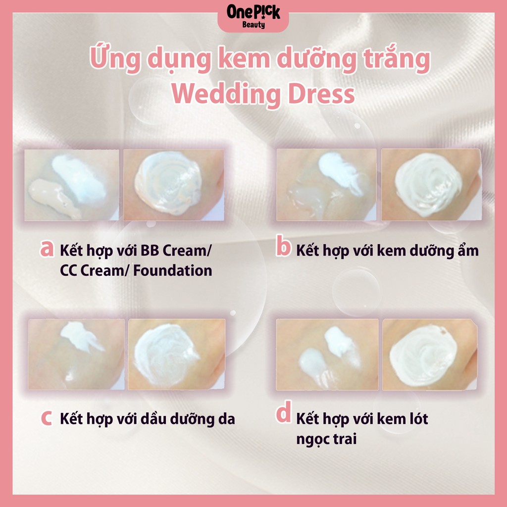 OnePick) Có khả năng sử dụng toàn thân, nâng tone, dưỡng trắng da, cấp ẩm Kem dưỡng trắng da IT’S SKIN Secret Solution Wedding Dress White Cream 100ml]