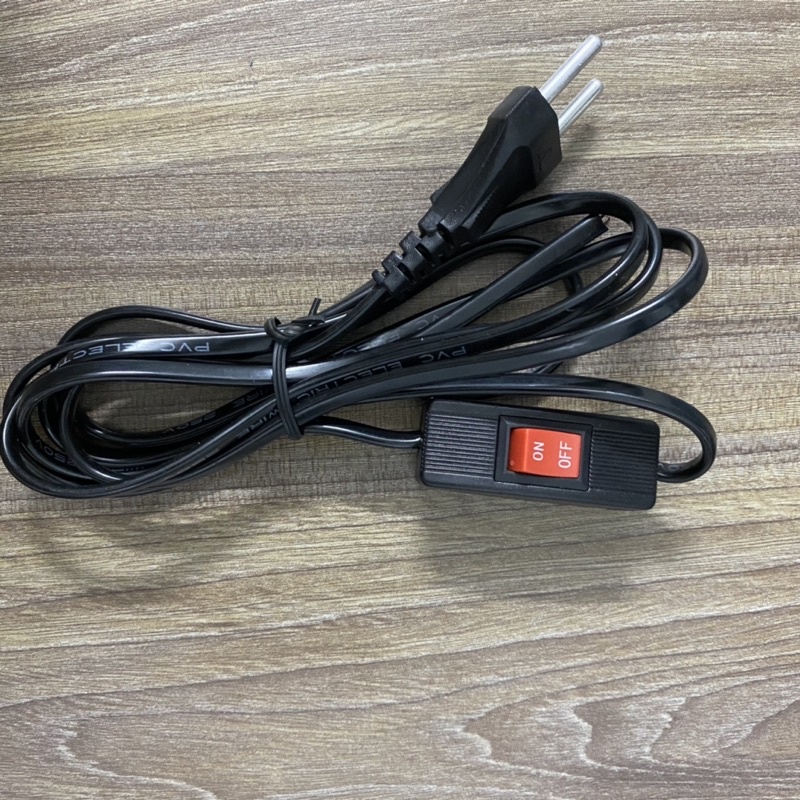 Dây nguồn kèm phích cắm và công tắc loại tốt 2M 220V