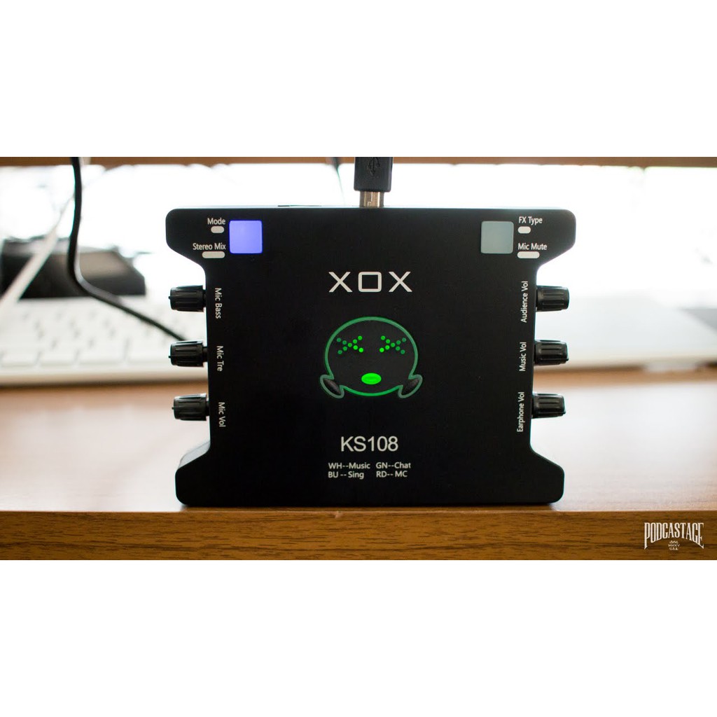 [Mã ELMS5 giảm 7% đơn 300K] Sound Card XOX KS108 chuyên dùng cho thu âm, hát karaoke, Livestream