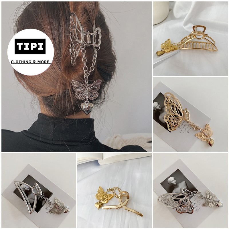 Kẹp tóc cách điệu hình bướm hot trend