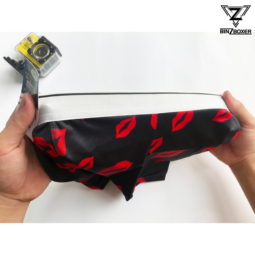 Quần sịp đùi nam hình chiếc môi vải thun co giãn 4 chiều