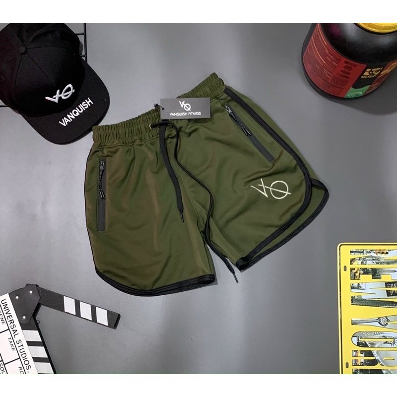 [sale sốc] quần short gym nam VANQUISH form ngắn tới đùi