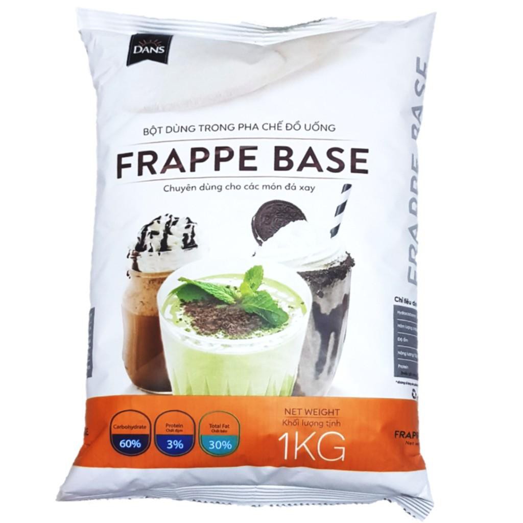 Bột Frappe Base (Dans) 1Kg - Bí Quyết Pha Chế Chống Tách Nước Cho Món Sinh Tố - Đá Xay Thơm Ngon