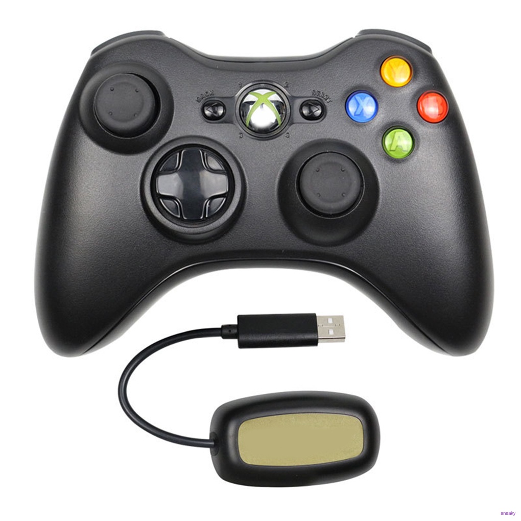 SNEaky Wireless Gamepad Shock Game Controller 2.4G Remote Joystick Receiver for Xbox 360 for Windows 7 8 10