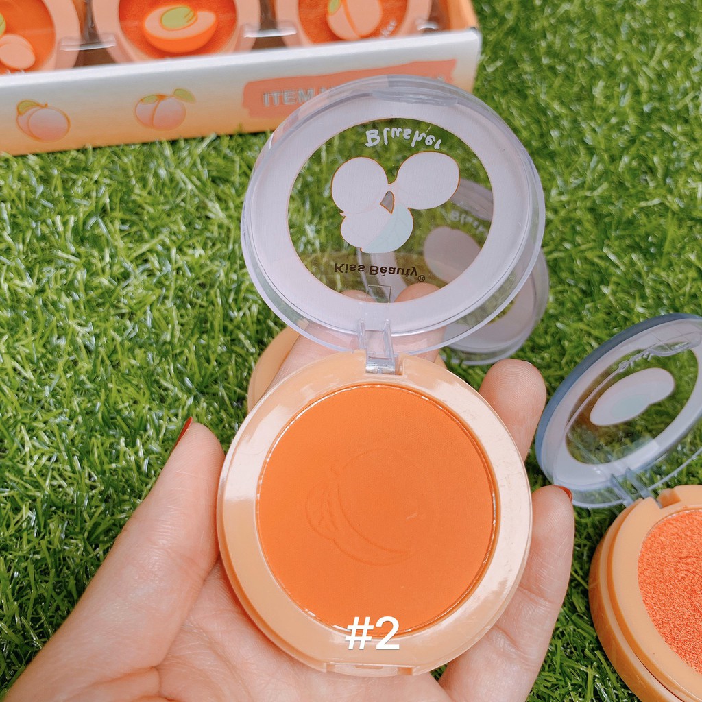 Phấn má hồng kiss beauty peach [HOT] | BigBuy360 - bigbuy360.vn