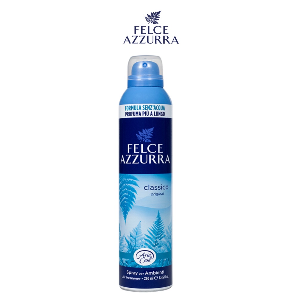 Xịt Phòng Felce Azzurra Hương Nước Hoa Cổ Điển Ý, Chiết Xuất Oải Hương &amp; Cỏ Sả Thư Giãn 250ML - 8001280032004