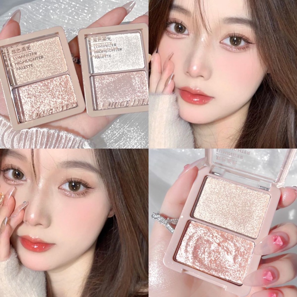 Phấn Bắt Sáng 2 Trong 1 Có Độ Bóng Cao Trang Điểm Nổi Bật Khuôn Mặt HERORANGE