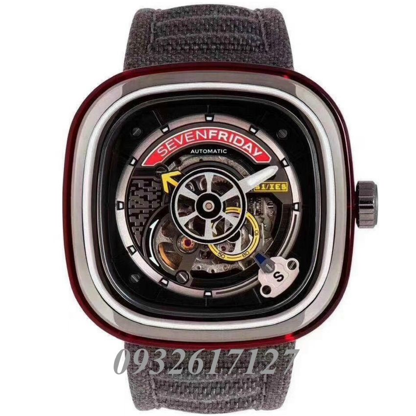 Đồng Hồ Nam SevenFriday SF - S1/03 Automatic Fullbox + Tặng 01 Dây Cao Su, Kính Nam Cao Cấp