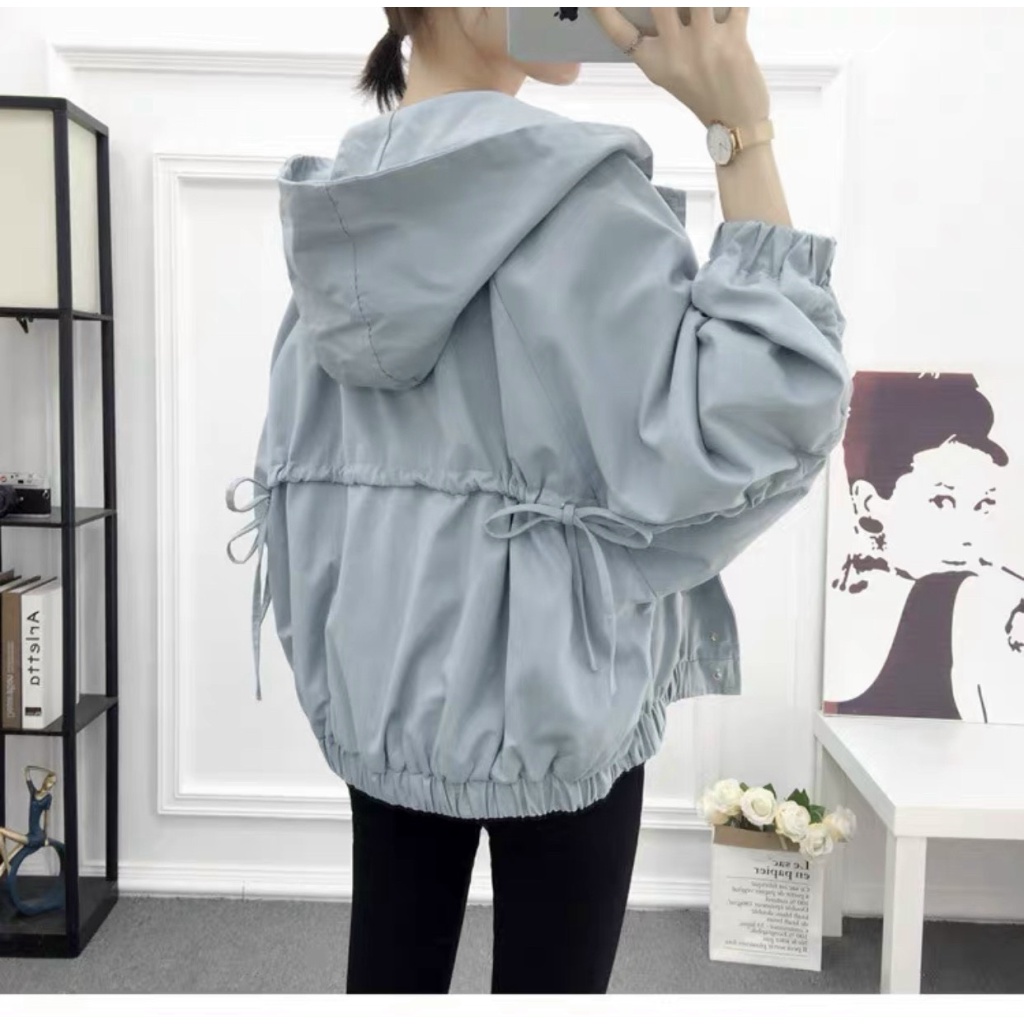 (Free Ship) Áo Khoác Kaki Nữ Có Dây  Rút Eo Đẹp Xinh Lung Linh VLTN Shop