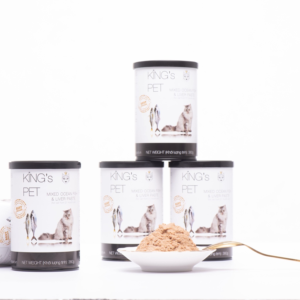 Pate tươi cho mèo KING'S PET lon 380gram