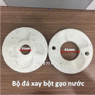 Bộ đá máy xay bột gạo nước 2 lỗ