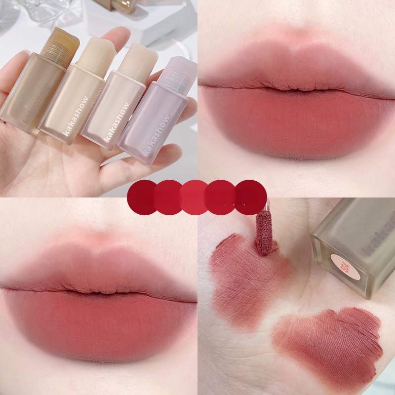 Son Môi Kakashow Chất Lì Lâu Trôi Chống Thấm Nước Không Dính Thành Cốc Với 8 Màu Lựa Chọn