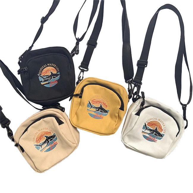 SUXI Túi đeo vai in hình cá mập nhiều màu thời trang