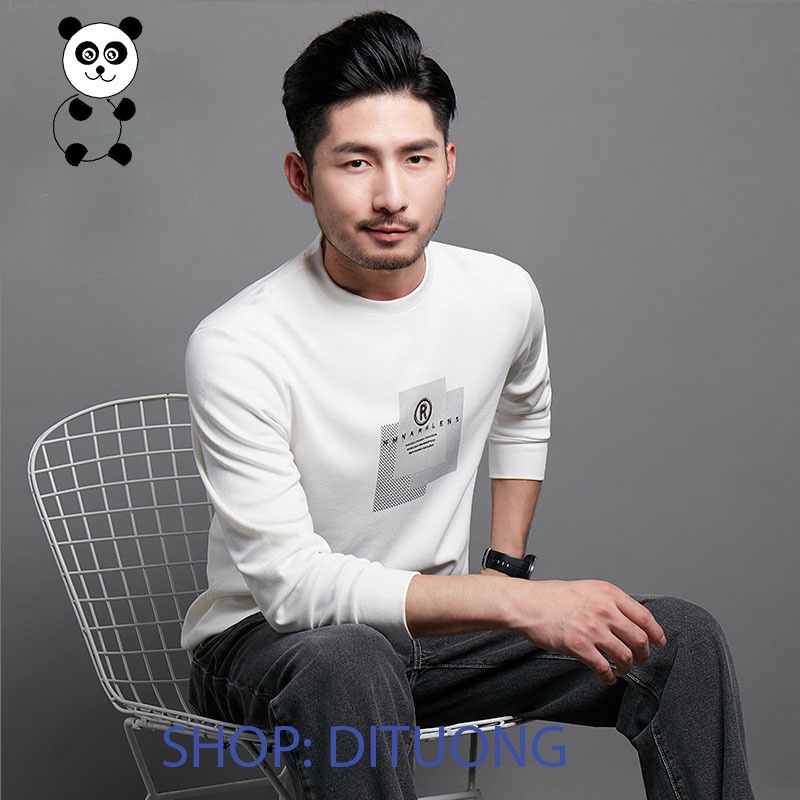 Áo thun nam dài tay cổ tròn chất thun da cá mềm mịn phong cách hàn, mẫu áo dài tay nam thời trang thu đông
