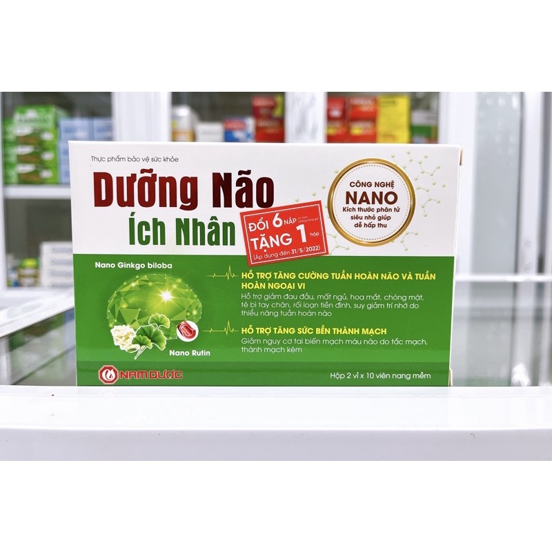 ✅[Chính hãng Mua 6 Tặng 1] DƯỠNG NÃO ÍCH NHÂN với công nghệ nano tiên tiến tăng cường tuần hoàn não, sức bền thành mạch