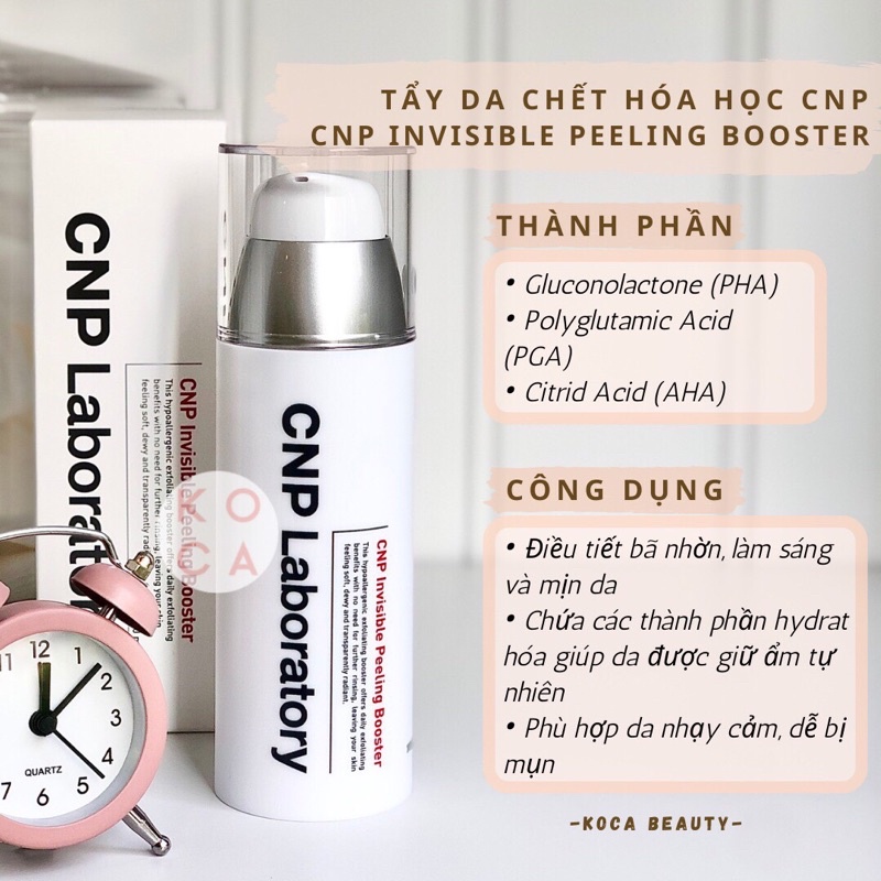 [CNP LABORATORY] Tẩy da chết hoá học Invisible Peeling Booster