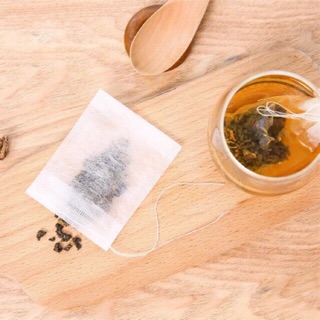 (GIÁ TỐT) 100 cái Túi lọc trà / túi vải không dệt  cao cấp có dây rút đầy đủ size ( FREESHIP)