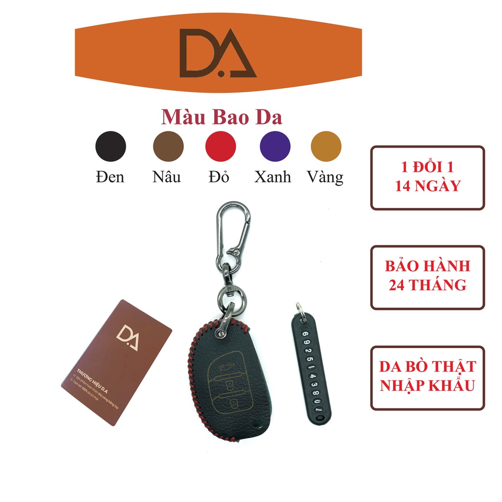 Bao Da Chìa Khóa Huyndai i10 bản thiếu, Accent cũ, Solati Da Bò Thật