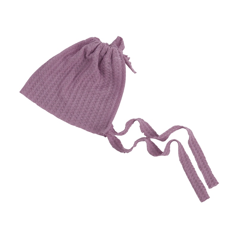 Mũ Đan Len Thủ Công Cột Dây Làm Phụ Kiện Chụp Ảnh Cho Bé Sơ Sinh