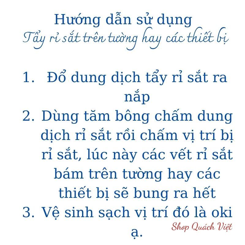 Tẩy rỉ sắt MORI - Tẩy sạch vết rỉ sắt trên quần áo, nhà tắm hay xử lý tồn dư hóa chất trên vải