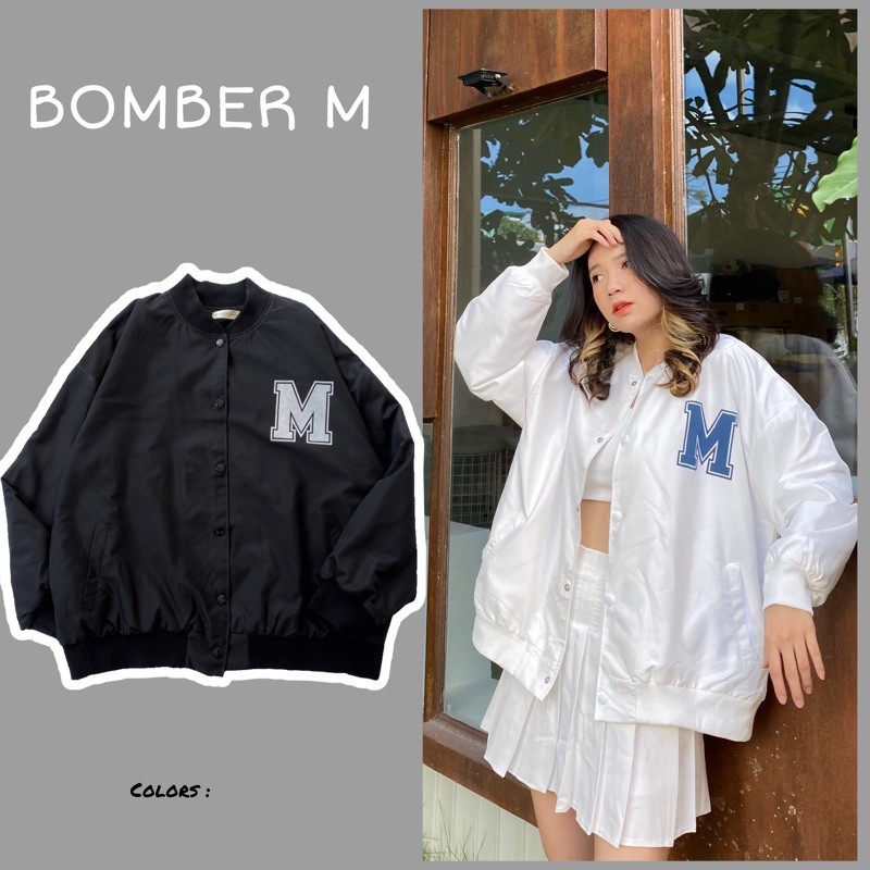 Áo Bomber Jacket M Unisex Nam/Nữ (Ảnh Thật/Có Sẵn)