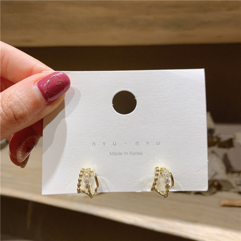 Bông tai nữ 3 vòng