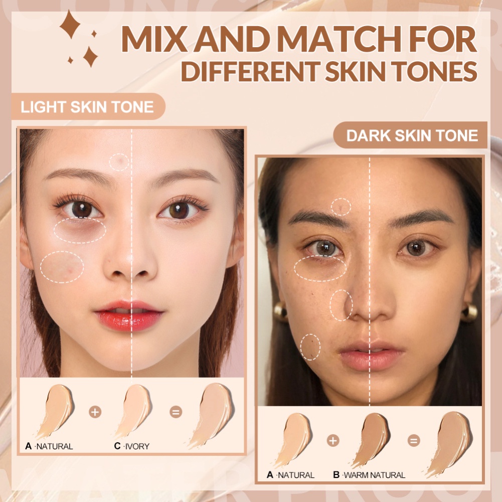 Bảng kem che khuyết điểm ANNIES 3 màu sắc kết hợp tự nhiên che phủ toàn diện chống thấm nước mồ hôi lâu trôi 15g