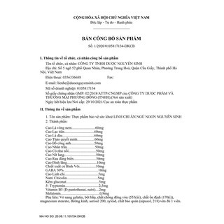 Linh Chi ăn ngủ ngon Nguyên Sinh, tạo giấc ngủ ngon, ngủ sâu giấc, an thần - Hộp 30 viên - Pharma OTC