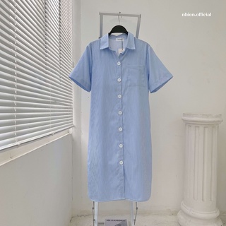 Đầm công sở - đầm sơ mi nhiennhienvintage BD14