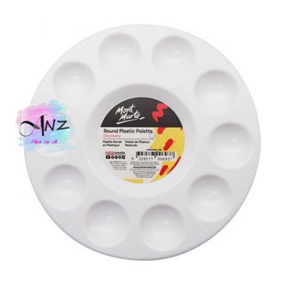 Khay Pha Màu Mont Marte/ Vĩ pha màu Mont Marte Tròn 17cm Mont Marte Round Plastic Palette