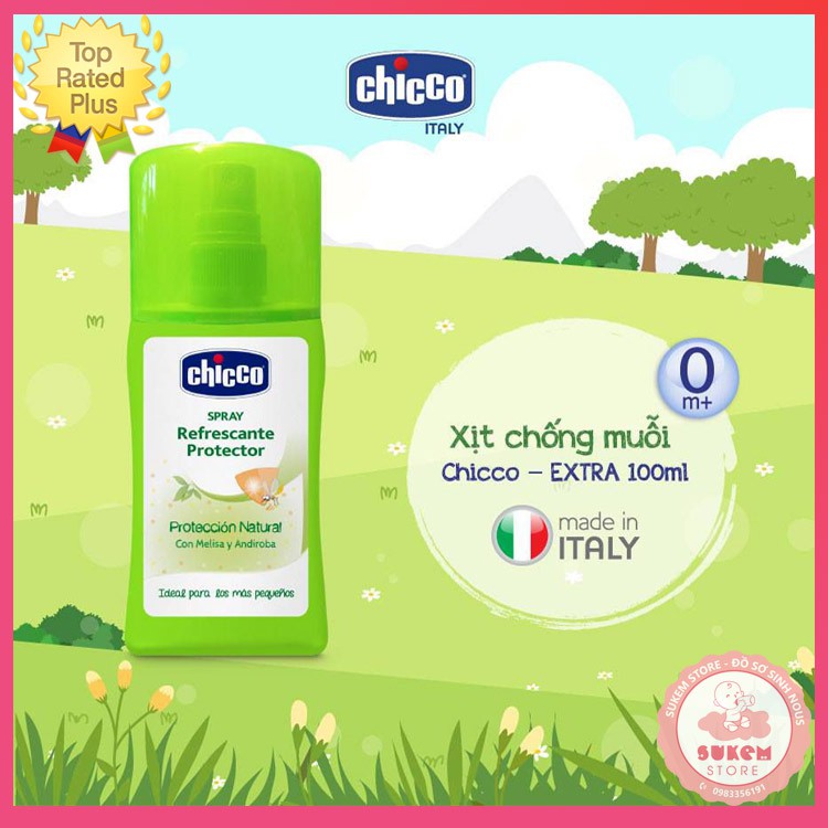 Xịt Chống Muỗi Chicco - Extra 100ml Cho Bé